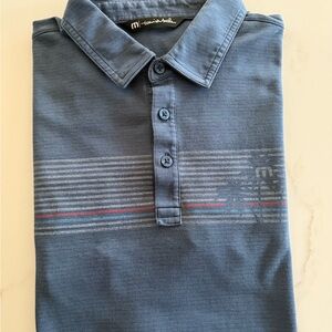 Travis Mathew Blue Polo Shirt